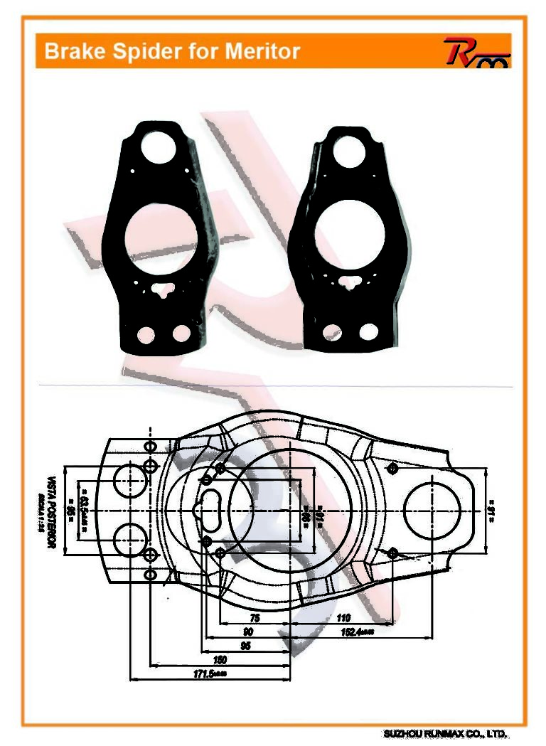 RUNMAX NEW DEVELOPED PRODUCT MERITOR BRAKE SPIDER Suzhou Runmax Co., LtdBrake Parts